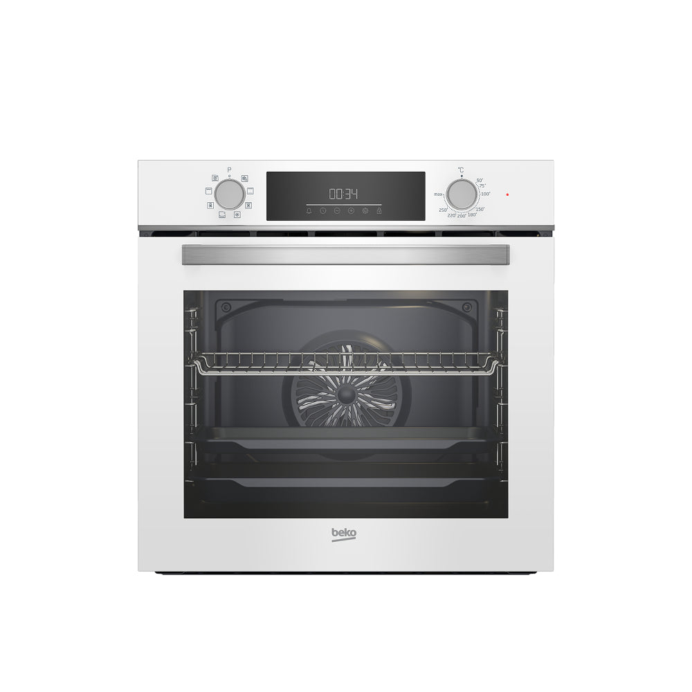 Beko Built-In Electric Oven 60 Cm 72 Liters Digital White BBIM17300WD. Beko Built-In Electric Oven 60 Cm 72 Liters Digital White BBIM17300WD.